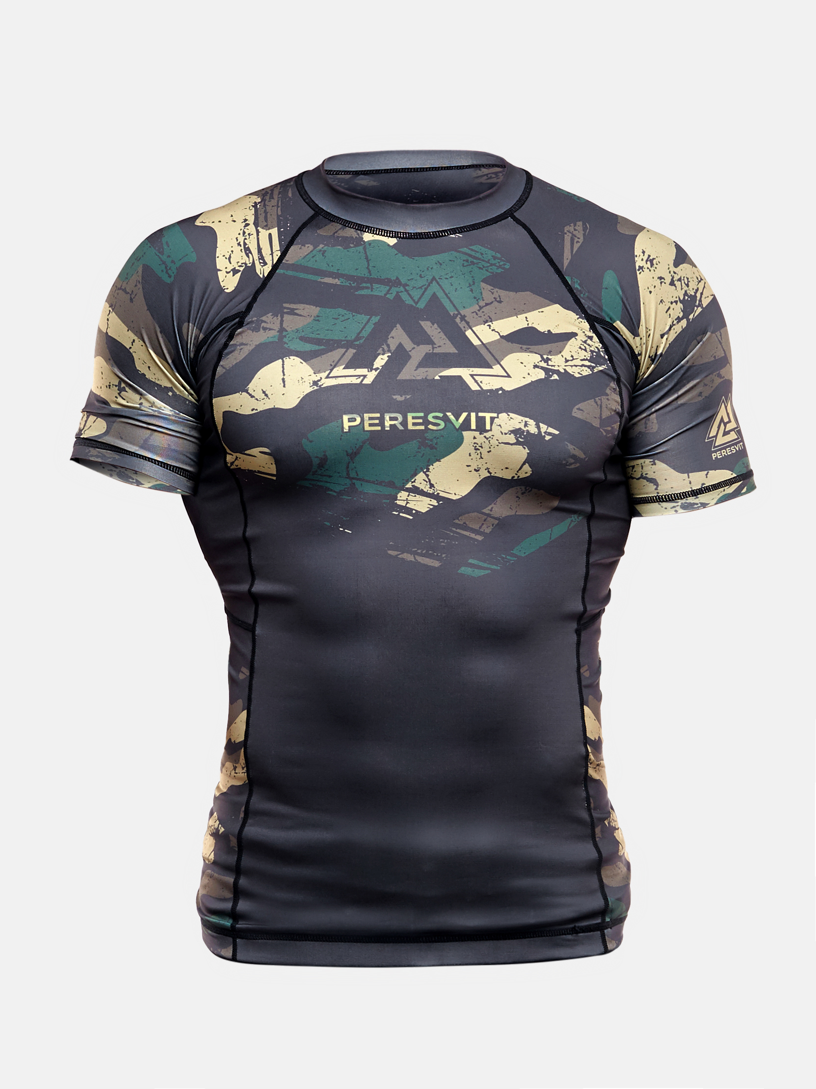 Rashguard z krótkim rękawem Peresvit Grunge Camo